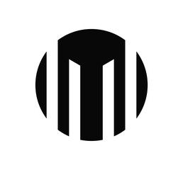 a black and white modern logo