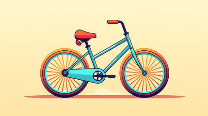 Fototapeta premium Simple bicycle illustration