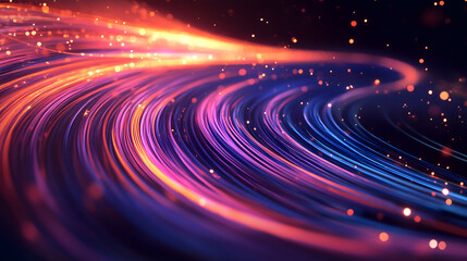 Naklejka premium A Celestial Tapestry: Exploring Cosmic Light