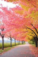 Naklejka premium Elegant model showcasing a chic off-white ensemble with a belt against a light background