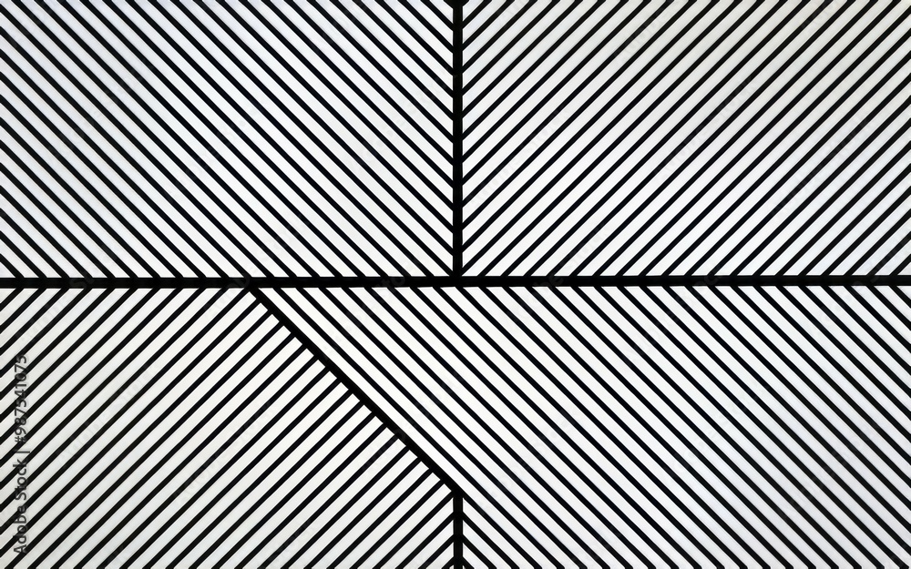 Poster geometric lines pattern. abstract background with black and white diagonal lines arranged in a geome