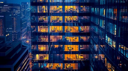 Commercial Excellence: Aerial Perspectives on Prime Office Spaces in the City