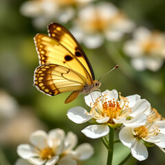 Obraz premium Butterfly on blossom