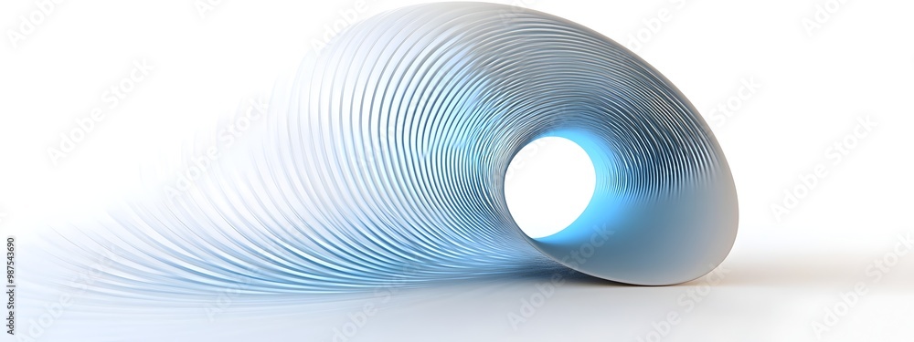 Aufkleber circularly polarized light wave elegant 3d rendered pattern of swirling polarized light