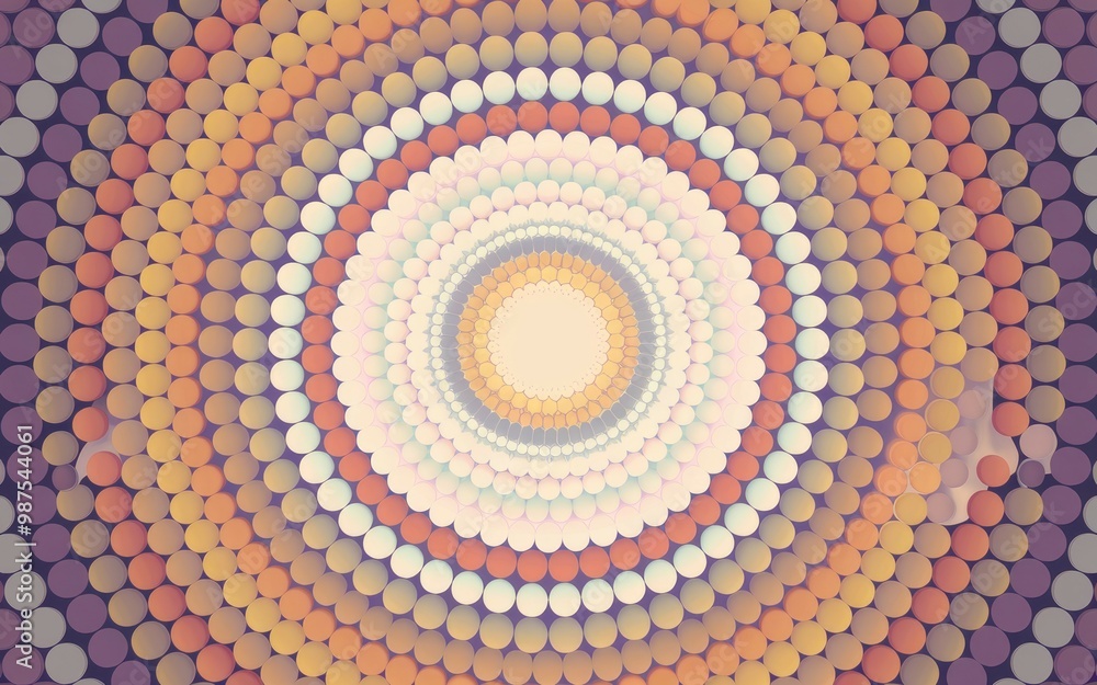 Aufkleber circle pattern design. abstract circular pattern with concentric circles of various shades and sizes