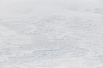 Snow texture, snow cover with uneven surface