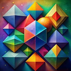 Fototapeta premium colorful geometric shapes