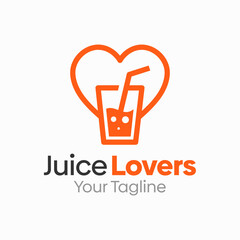 Juice Lovers Logo Design Template. Good for Business, Agency, Community and Organization