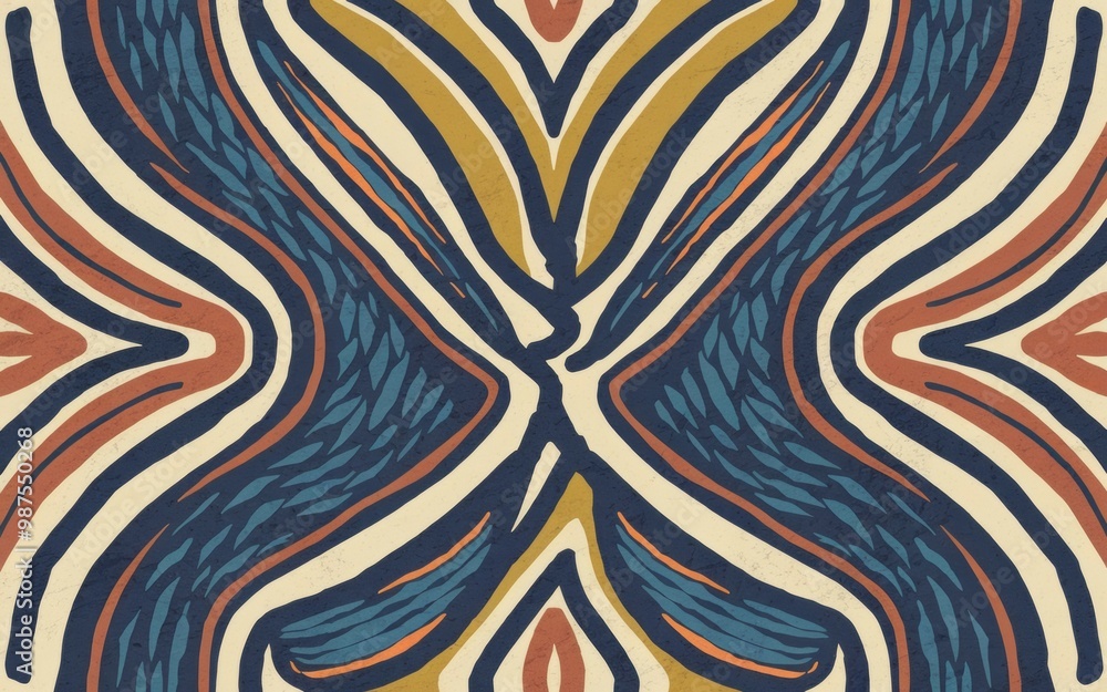 Aufkleber abstract stripe pattern. abstract geometric pattern with flowing lines, stripes, and organic texture
