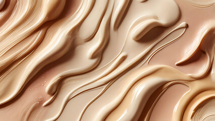 Cream swatch textures A collection of cosmetic cream smears featuring facial lotion strokes foundation.