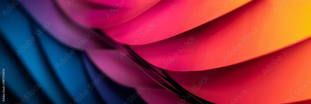 Poster abstract background of layered, colorful shapes, creating a dynamic and vibrant composition.