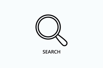 Search Vector Icon Or Logo Illustration