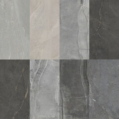 Beautiful patchwork pattern. Mixed of white, grey and dark grey marbles.