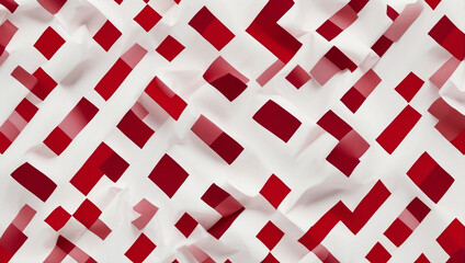 White and Red Plaid Pattern
