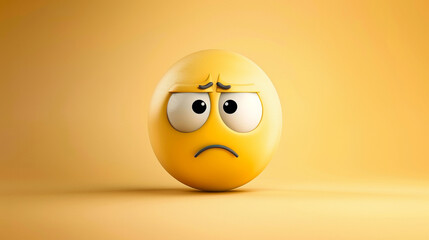 Face with rolling eyes emoji – sarcastic yellow face with eyes looking upward, neutral mouth, minimalistic background.