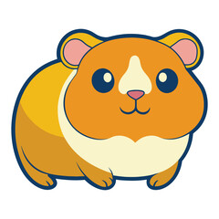 Obraz premium Guinea 2d flat vector clipart illustration