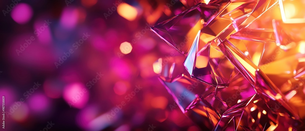 Aufkleber abstract vibrant colors and shapes creating a stunning visual display.