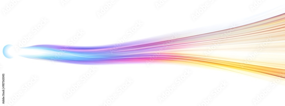 Aufkleber dynamic light wave with polarization rotation in vibrant colors