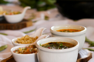 Caldo para acompanhamento