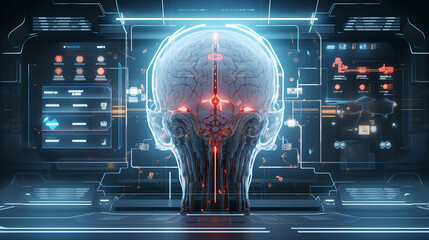 Obraz premium Brain neural network concept