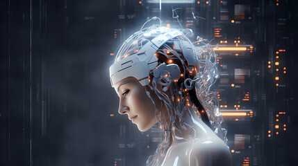 Obraz premium Artificial intelligence concept illustration