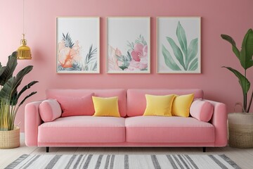 Modern Children's Bedroom with Bright Colors and Cozy Atmosphere