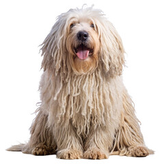  Komondor on transparent background.