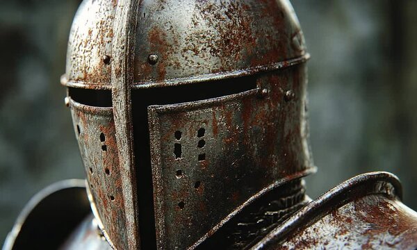 Rusty Knight Helmet