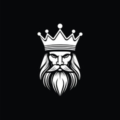 King Logo, Crown emblem, Royal branding, Luxury logo, Business logo, 