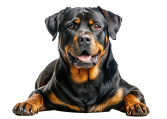 Obraz premium Rottweiler on transparent background.