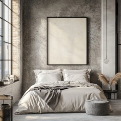 Luxurious Loft Bedroom Decor with Contemporary Industrial Style