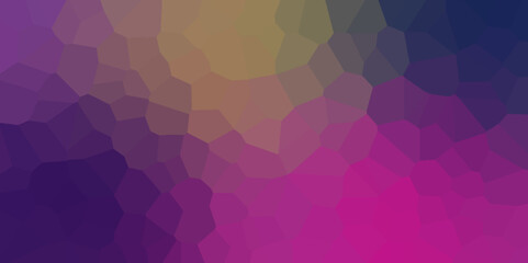 Obraz premium Illustration of abstract Blue, Pink, Red, Yellow horizontal low poly background, Light Multicolor, Rainbow vector triangle mosaic cover, abstract colorful background.