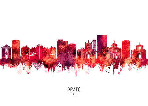 Prato Italy Skyline Red