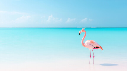 Fototapeta premium flamingo in the water