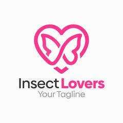 Insect Lovers Logo Design Template. Good for Business, Agency, Community and Organization