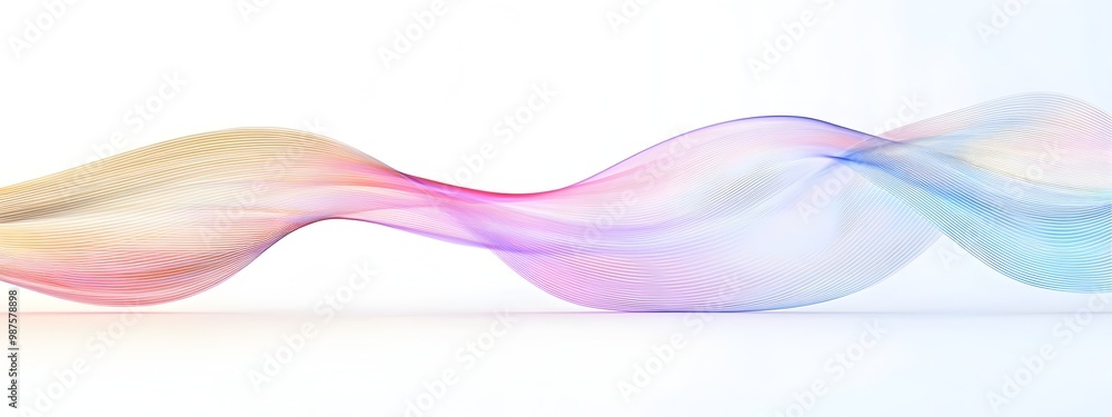 Poster elliptically polarized light wave mesmerizing abstract fluid motion and gradient patterns