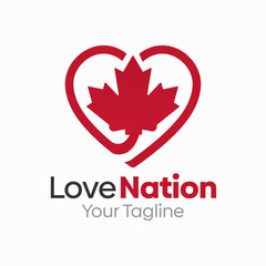 Love Nation Logo Design Template. Good for Business, Agency, Community and Organization