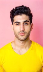 Fototapeta premium Middle Eastern Male Model with warm Inviting Expression 