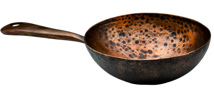 a close up of a pan.