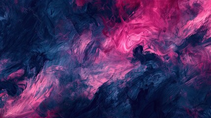 Abstract backdrop with bright pink and navy brushstrokes creating a fluid and dynamic visual experience