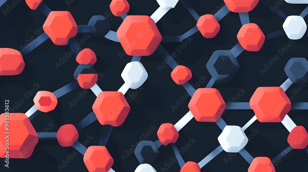 Poster graphene enhanced composite material strength and flexibility illustrated in flat design