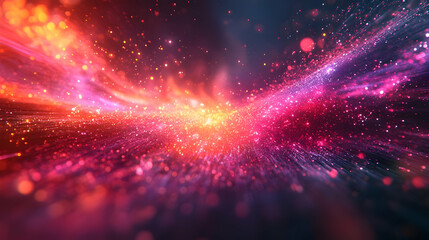 Abstract Background with Red and Purple Glitter