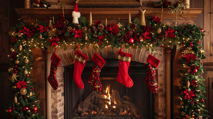 christmas stocking and gifts