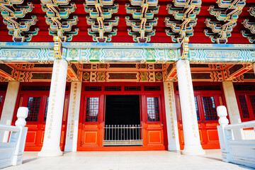 Kaohsiung, Taiwan, Republic of China, 01 25 2024:  Kaohsiung Martyrs' Shrine： Destination known for a shrine dedicated to revolutionary martyrs, with scenic city views. © Feng