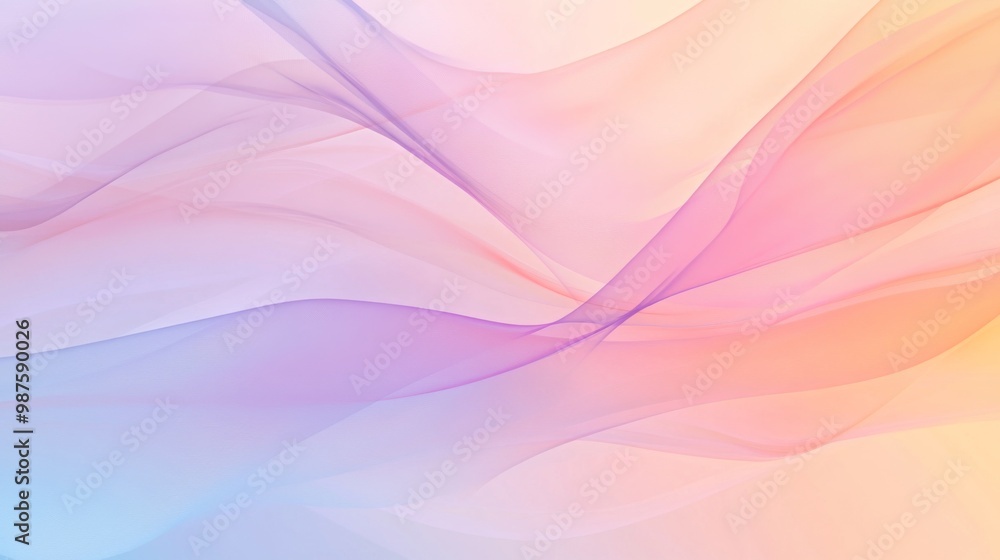 Leinwandbilder a soft, pastel-colored background with a smooth, gradient blend, perfect for creating a calming and 