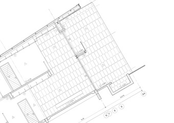 Floor plan designed building on the drawing.