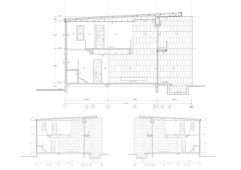 Floor plan designed building on the drawing.