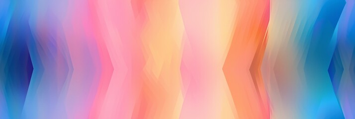 Fading repeat blue to pink to peach and back again tiled diagonal hexagonal pattern background