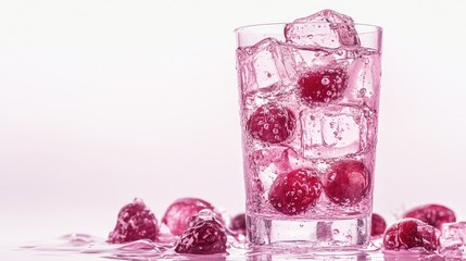 ice cube and cherry