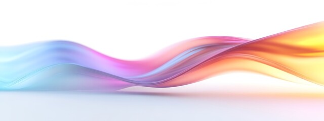 Fototapeta premium Mesmerizing Chromatic Light Wave Abstract Digital Artwork